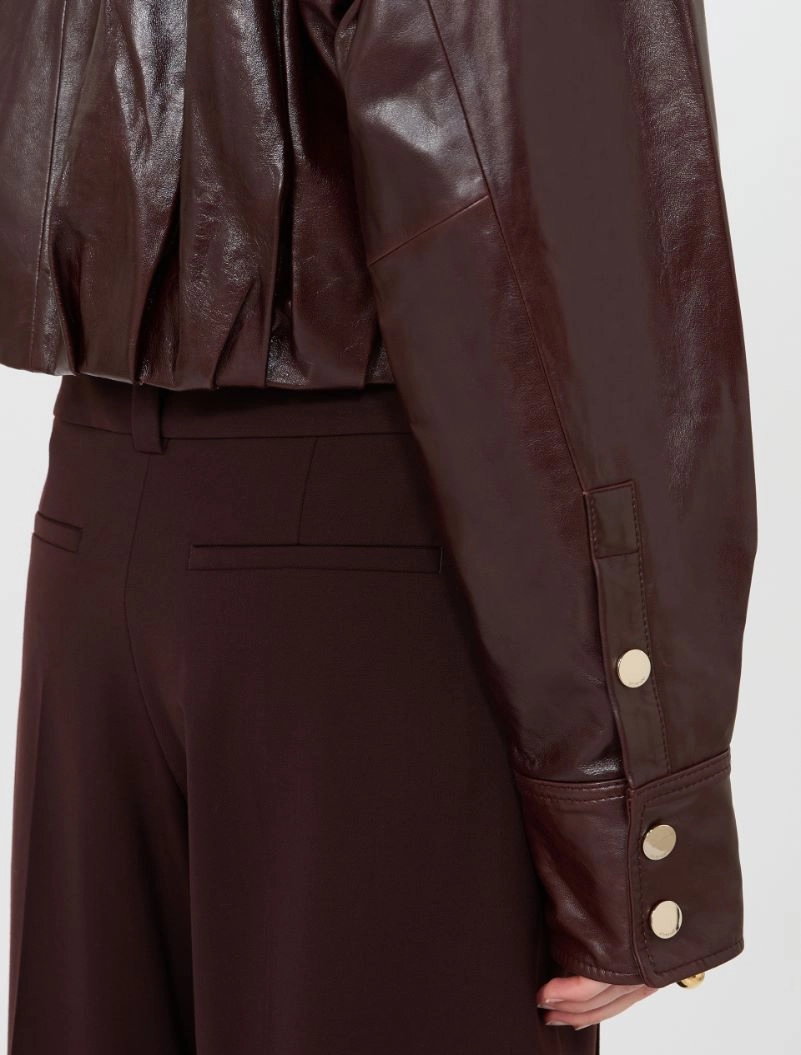 Camicia boxy in nappa - PRUGNA - Sportmax - 6