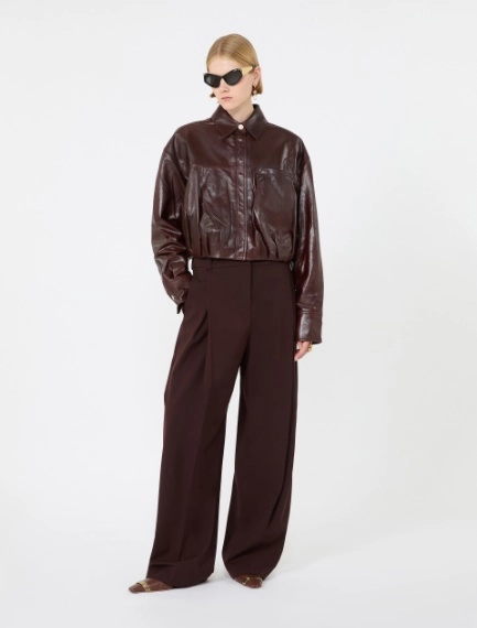Camicia boxy in nappa - PRUGNA - Sportmax - 1
