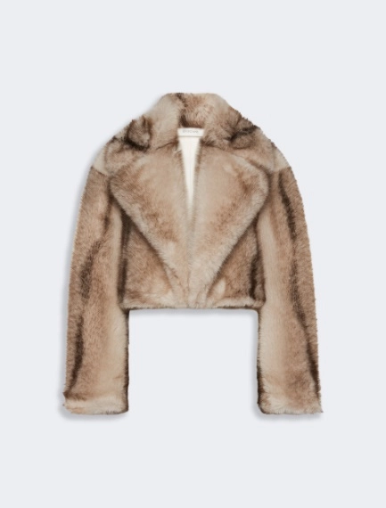 Short furry jersey jacket - Sportmax