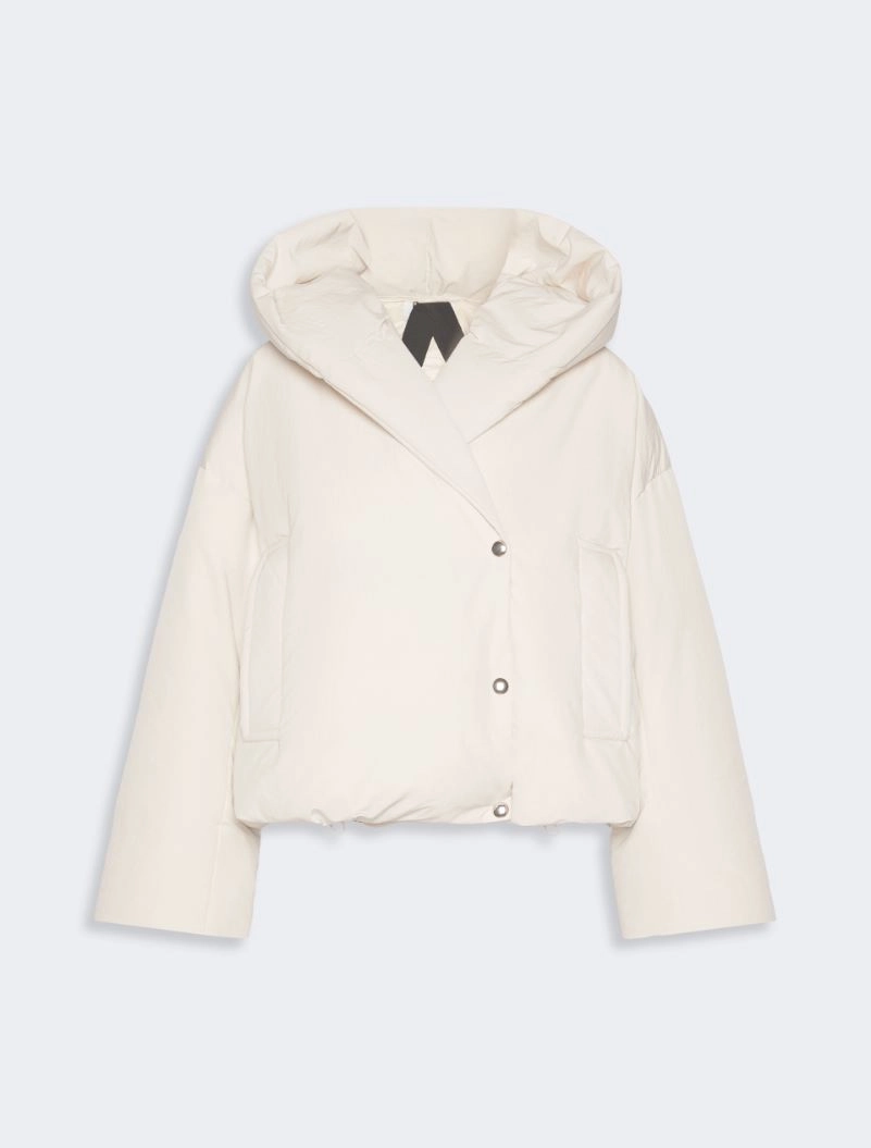 Short crinkled fabric down jacket - IVORY - Sportmax - 6