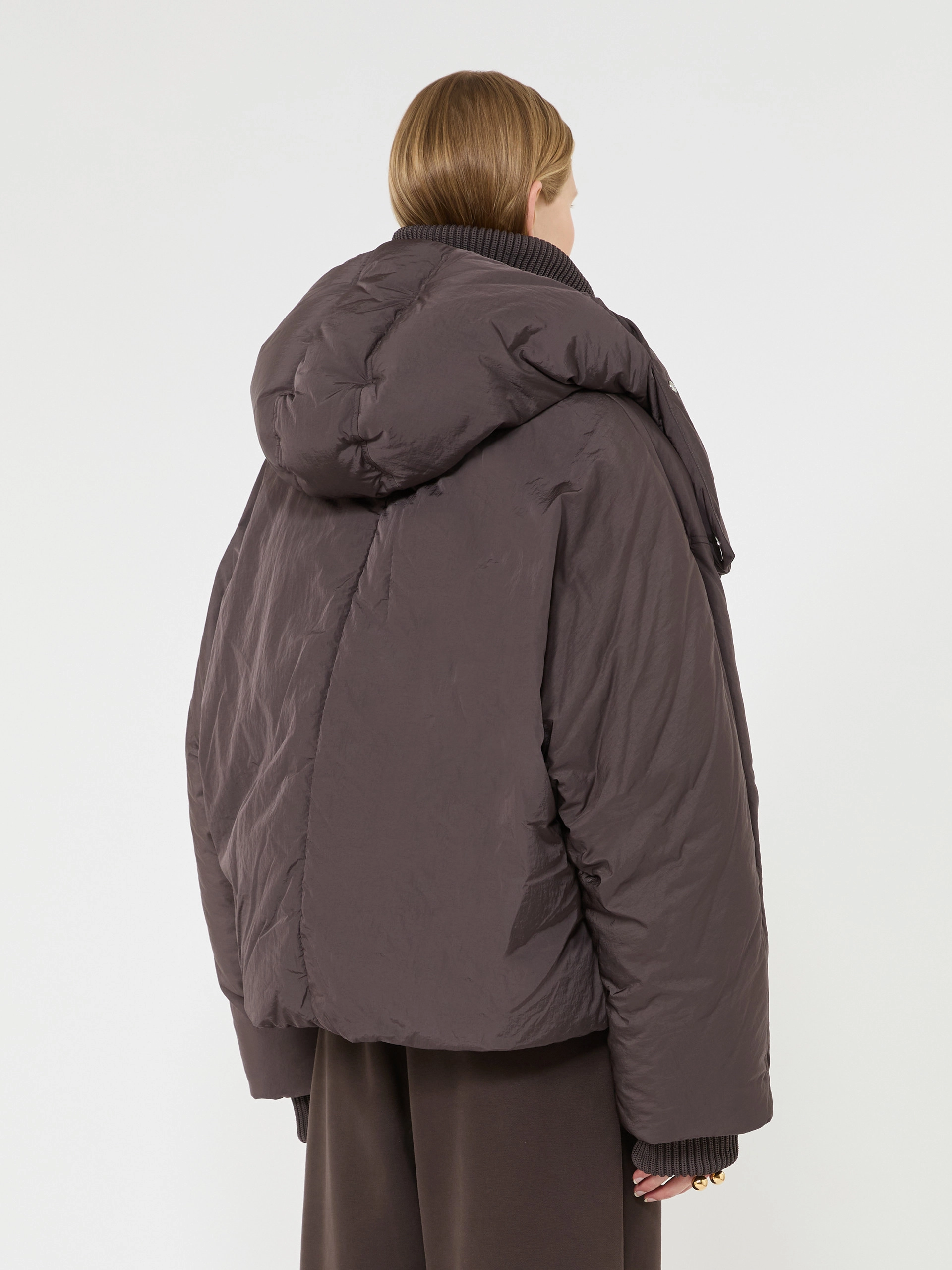 Short water-repellent down jacket - CHOCOLATE - Sportmax - 3