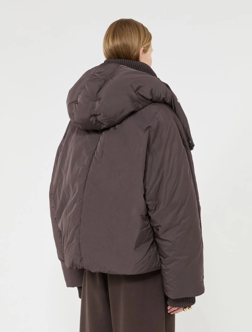 Short water-repellent down jacket - CHOCOLATE - Sportmax - 3
