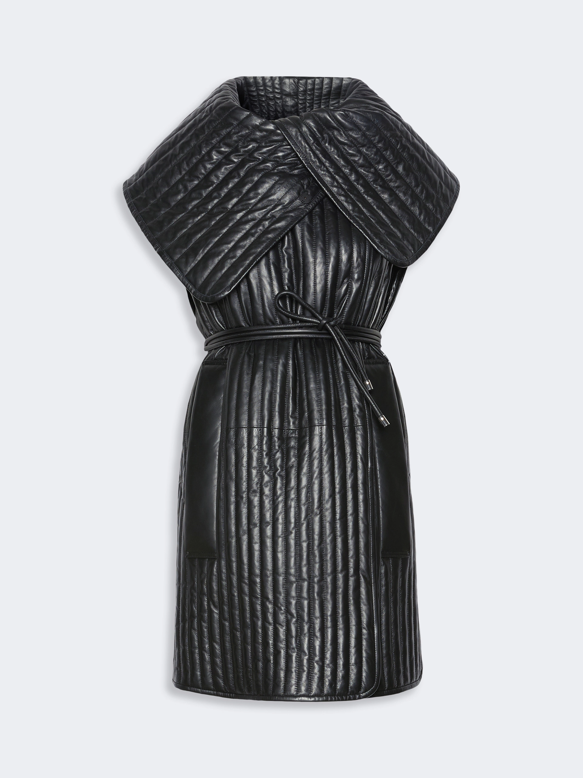 Long quilted gilet - BLACK - Sportmax - 4