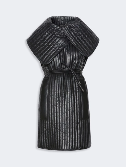 Long quilted gilet - BLACK - Sportmax - 4