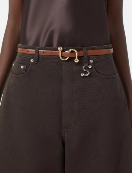 Leather low-waist belt - BROWN - Sportmax - 3