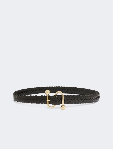 Woven leather belt - BLACK - Sportmax - 1