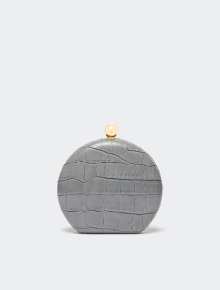 Crocodile-print calfskin clutch - Sportmax