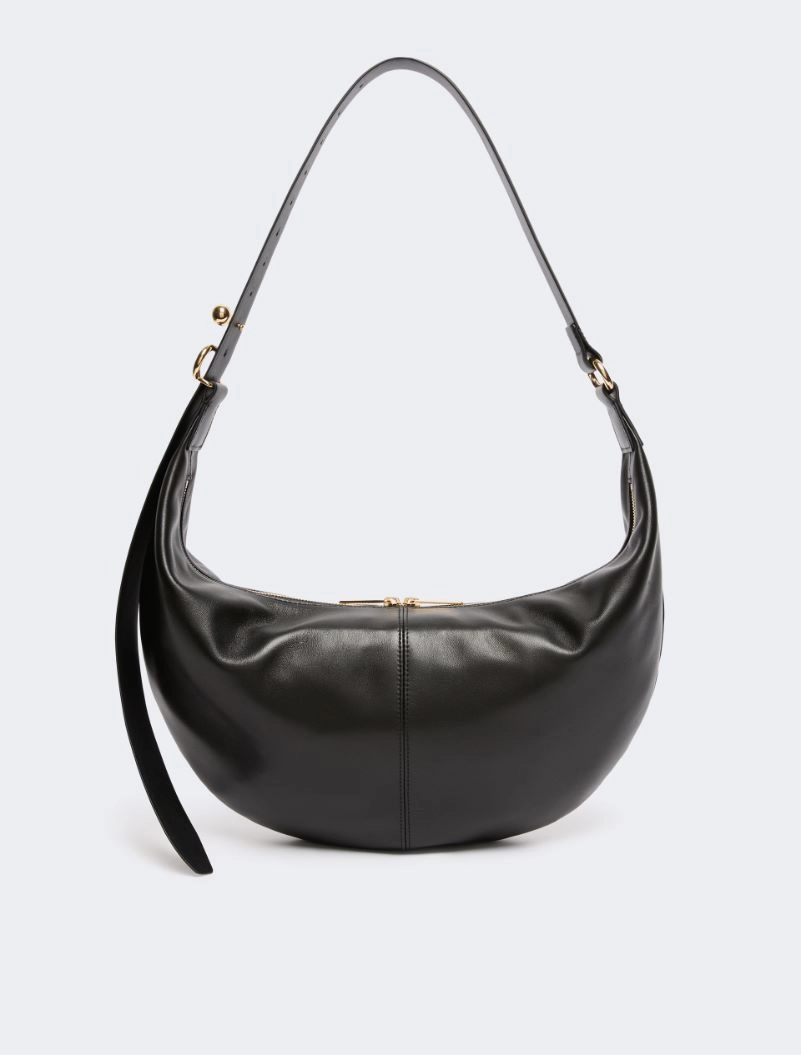 Nappa leather hobo bag - BLACK - Sportmax - 3