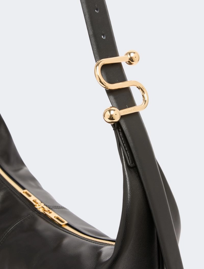 Nappa leather hobo bag - BLACK - Sportmax - 4
