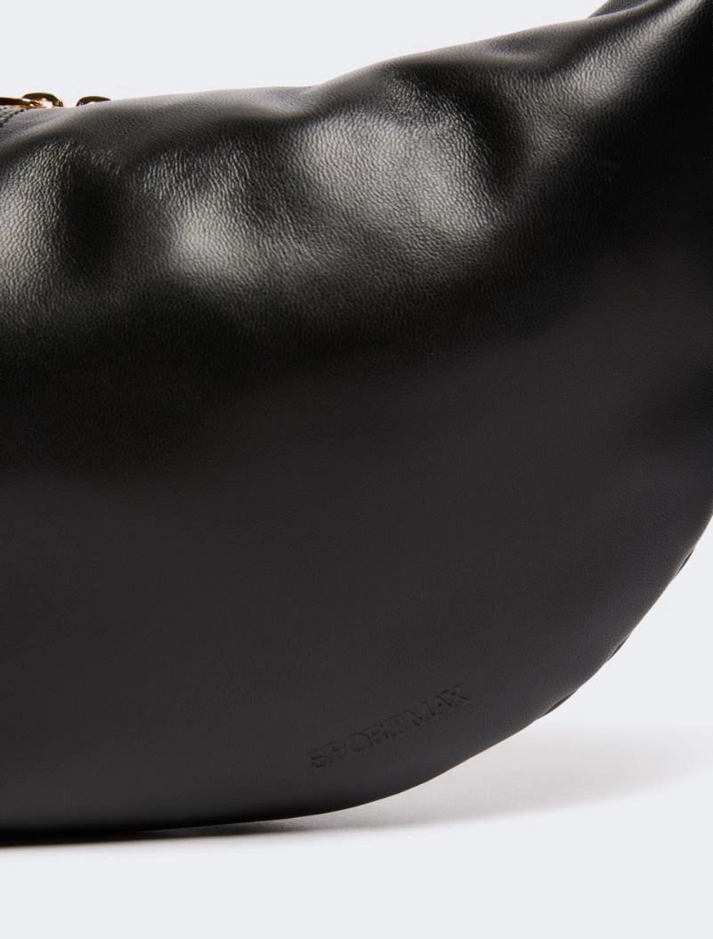 Nappa leather hobo bag - BLACK - Sportmax - 5