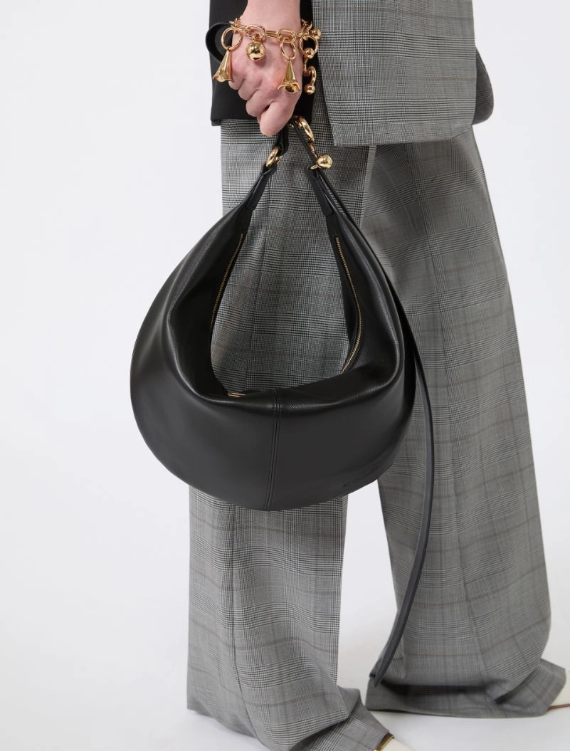 Nappa leather hobo bag - BLACK - Sportmax - 7