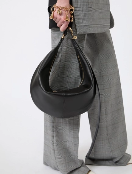 Nappa leather hobo bag - BLACK - Sportmax - 7