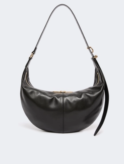 Nappa leather hobo bag - BLACK - Sportmax