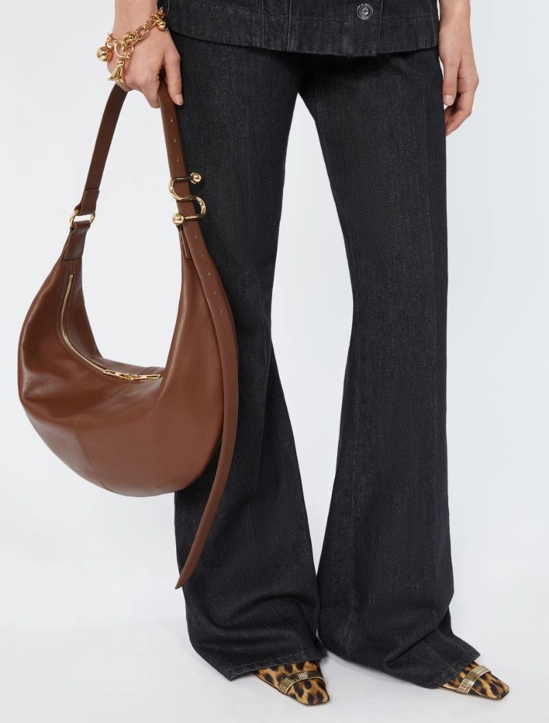 Nappa leather hobo bag - BROWN - Sportmax - 7