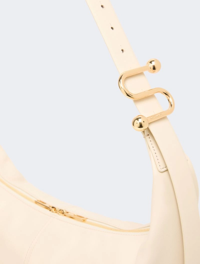 Nappa leather hobo bag - VANILLA - Sportmax - 4