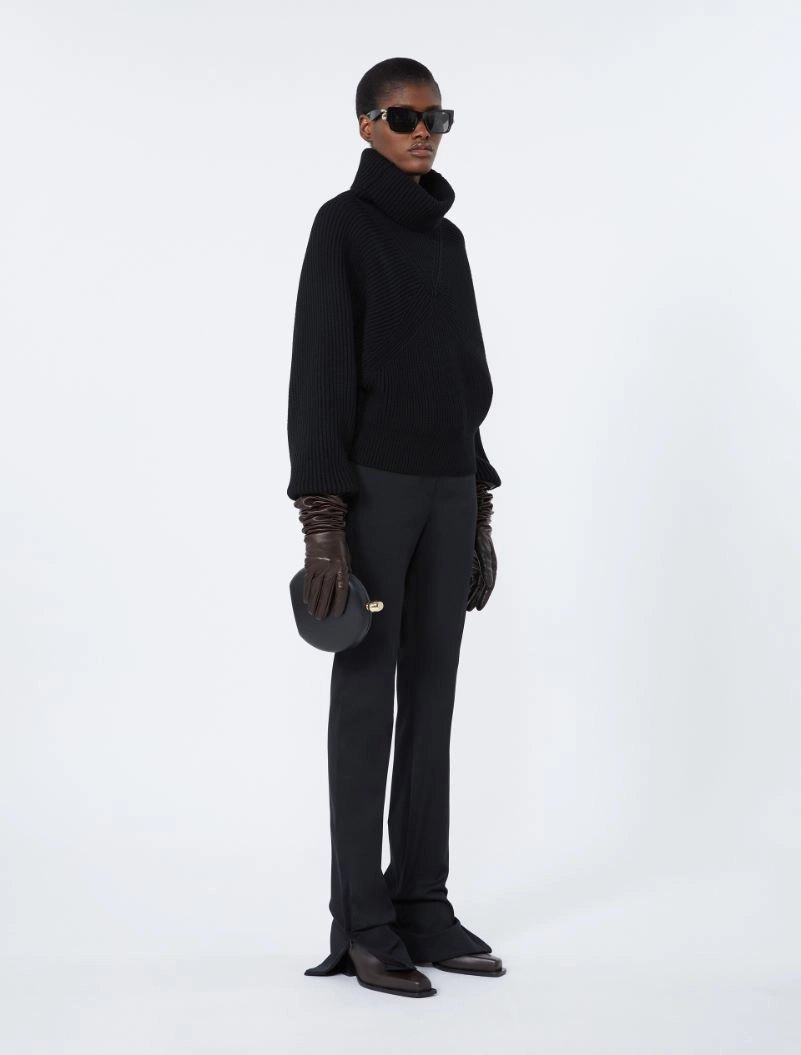 Nappa leather clutch - BLACK - Sportmax - 6