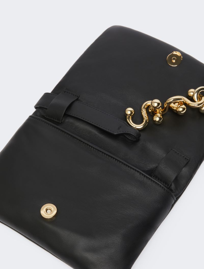 Padded Nappa leather mini Soffy bag - BLACK - Sportmax - 4