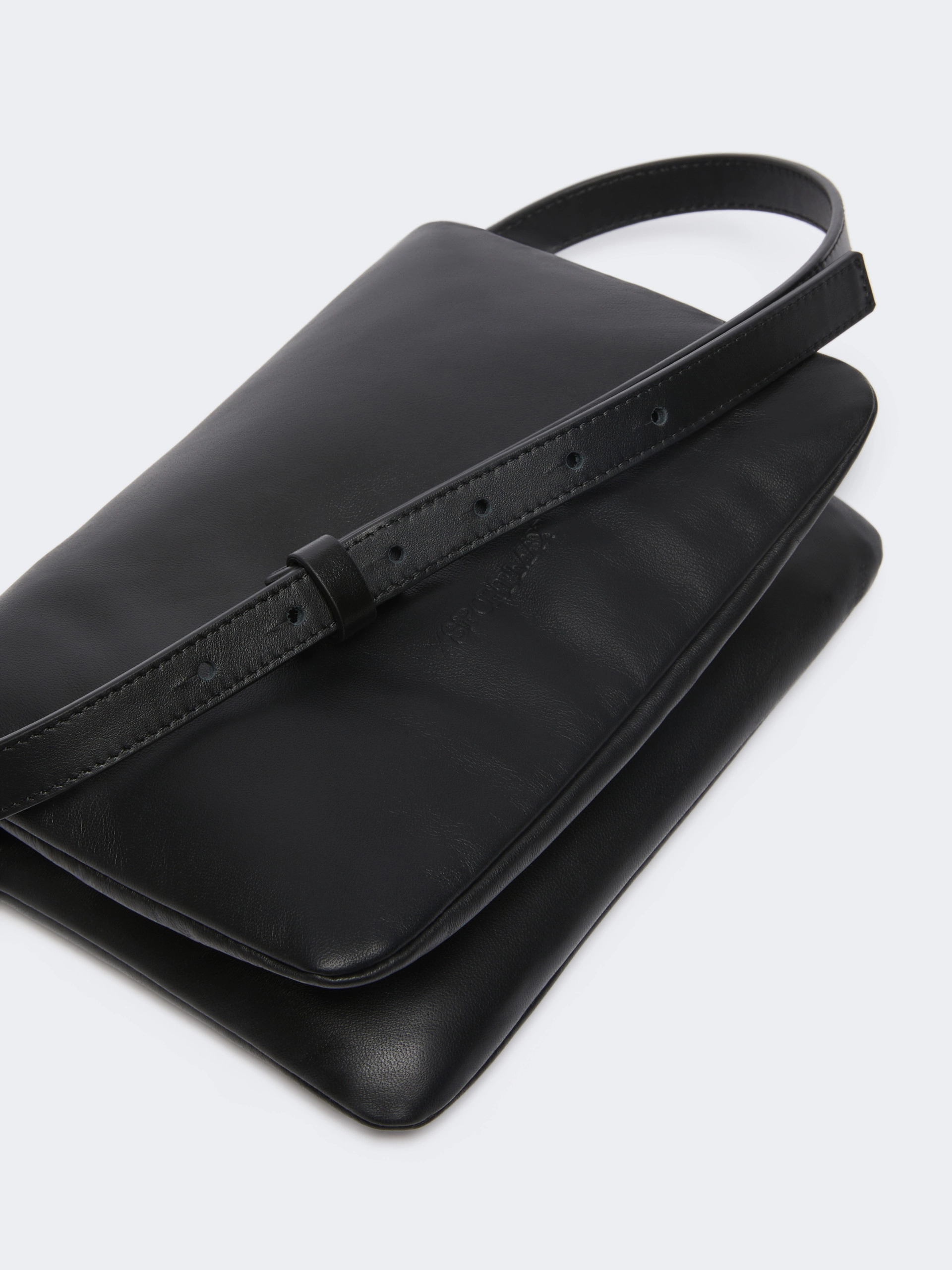 Padded Nappa leather mini Soffy bag - BLACK - Sportmax - 5