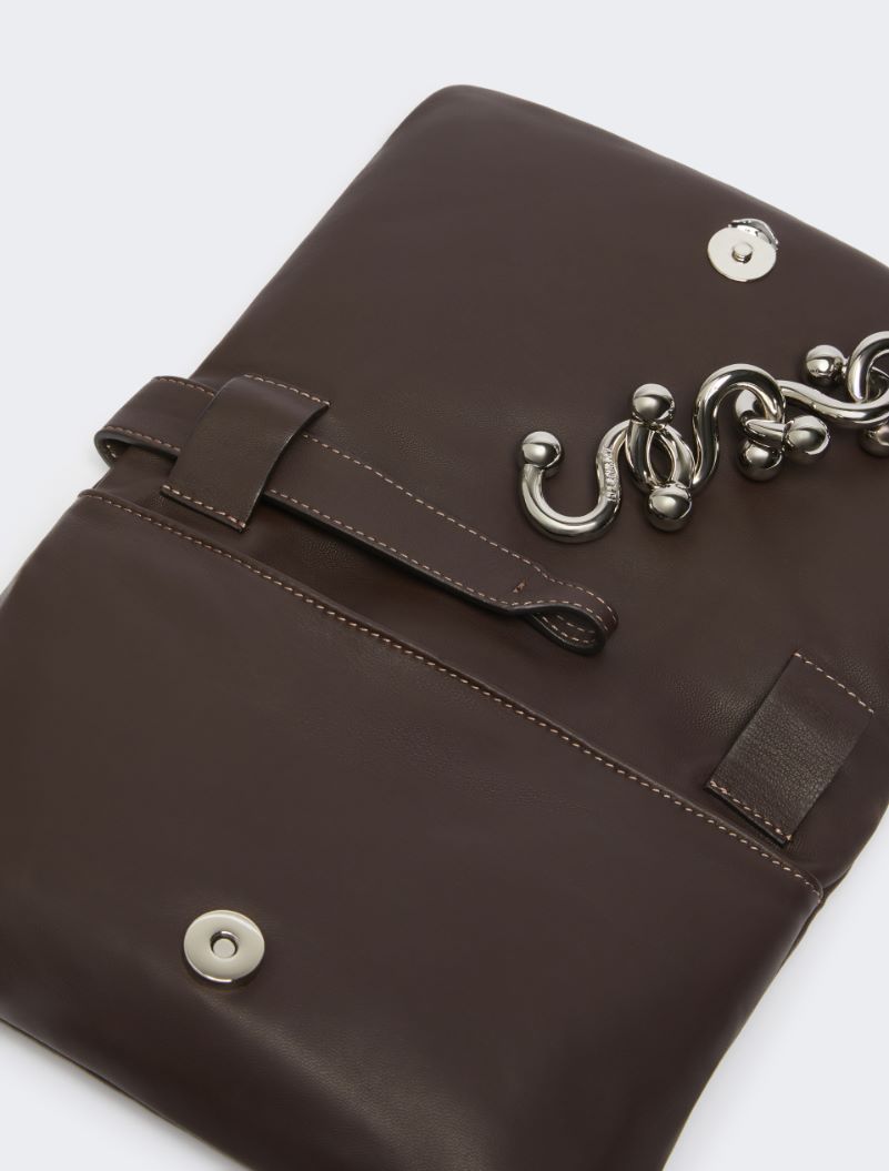 Padded Nappa leather mini Soffy bag - COCOA - Sportmax - 4