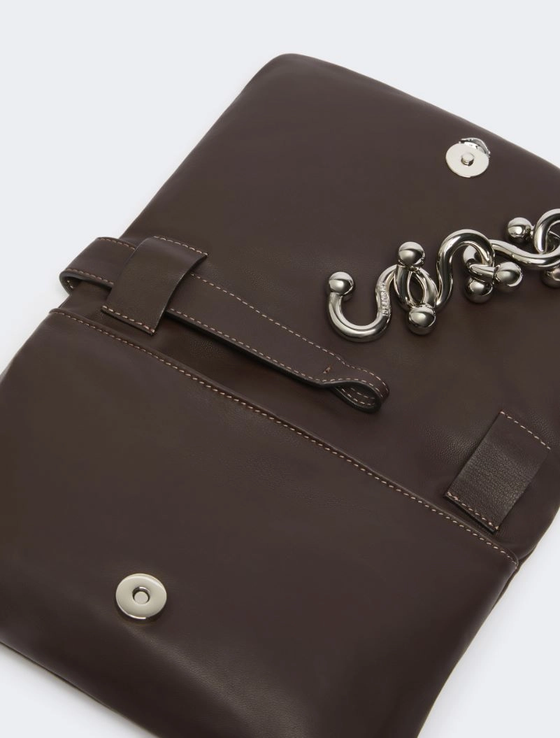 Padded Nappa leather mini Soffy bag - COCOA - Sportmax - 4