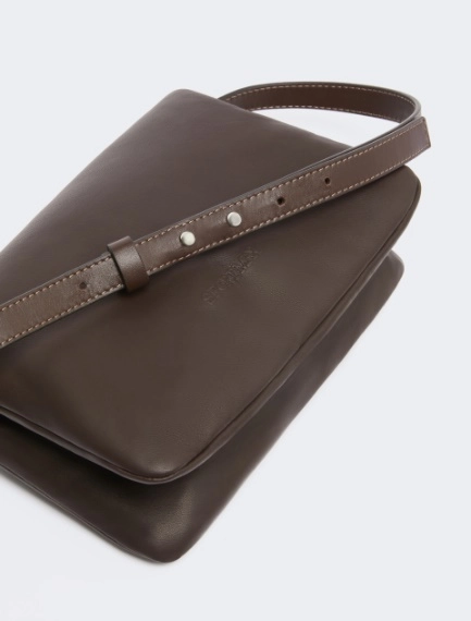 Padded Nappa leather mini Soffy bag - COCOA - Sportmax - 5