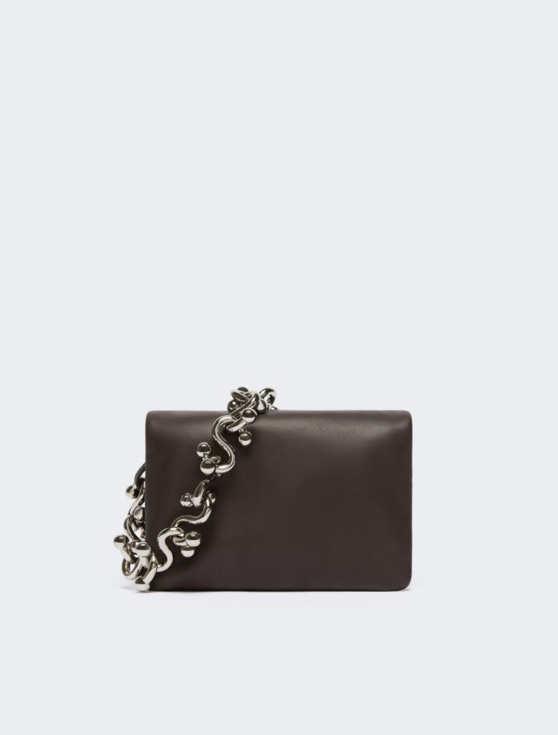 Padded Nappa leather mini Soffy bag - COCOA - Sportmax