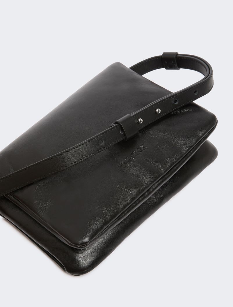 Padded Nappa leather mini Soffy bag - BLACK - Sportmax - 4