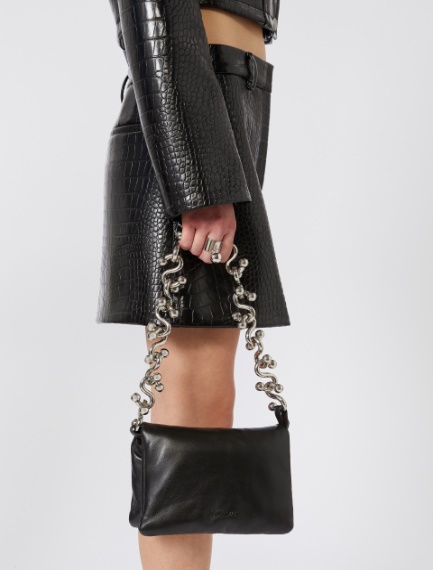 Padded Nappa leather mini Soffy bag - BLACK - Sportmax - 7