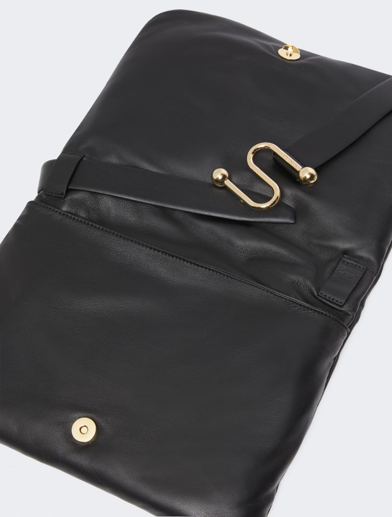 Padded nappa-leather Soffy Bag - BLACK - Sportmax - 5