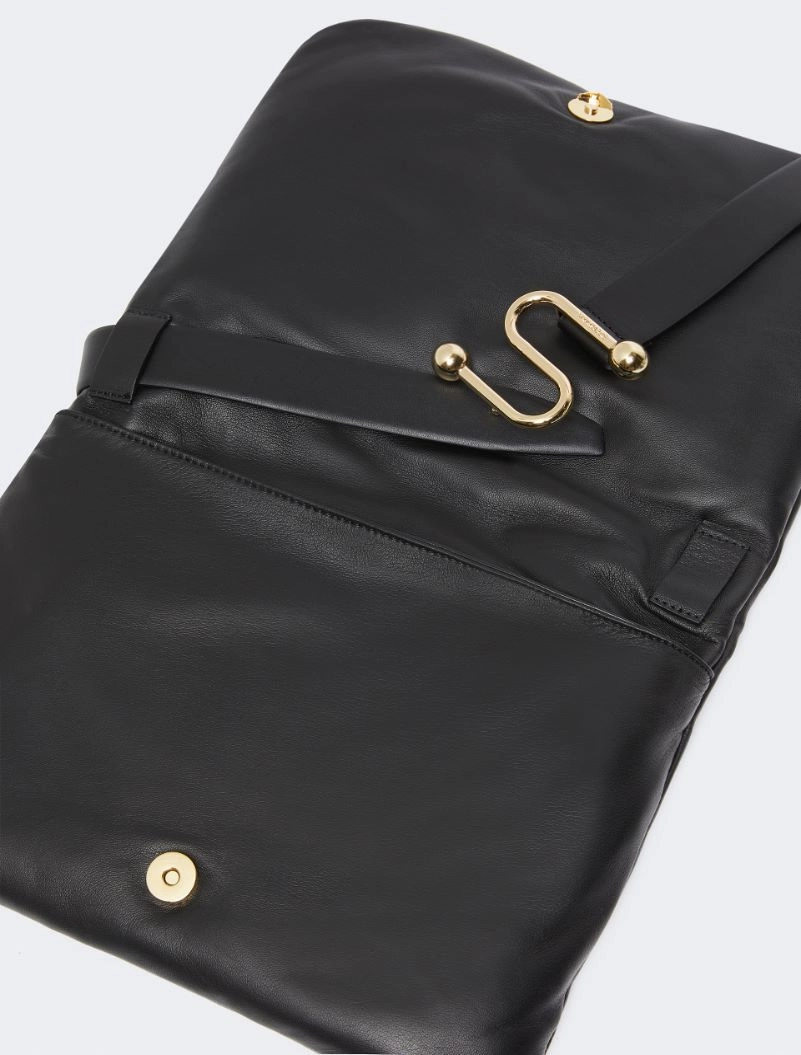 Padded nappa-leather Soffy Bag - BLACK - Sportmax - 5