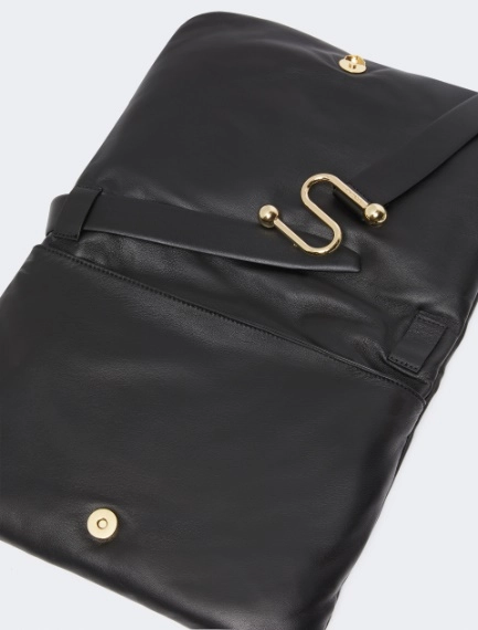 Padded nappa-leather Soffy Bag - BLACK - Sportmax - 5