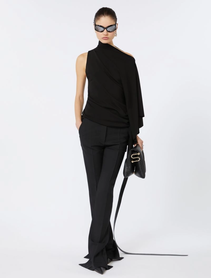 Padded nappa-leather Soffy Bag - BLACK - Sportmax - 7