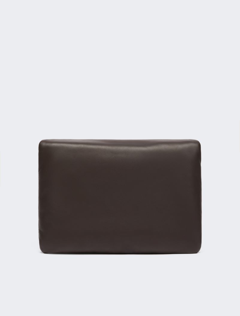 Padded nappa-leather Soffy Bag - COCOA - Sportmax - 3