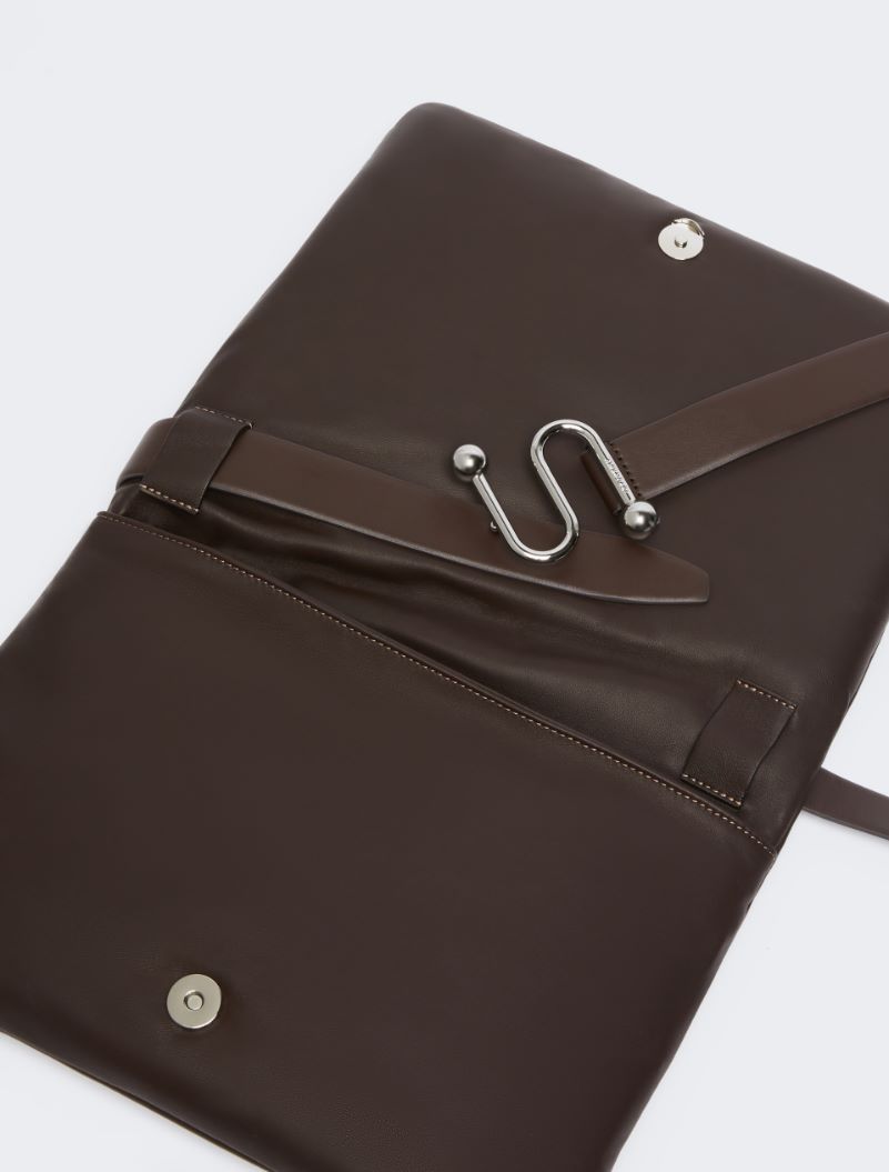 Padded nappa-leather Soffy Bag - COCOA - Sportmax - 5