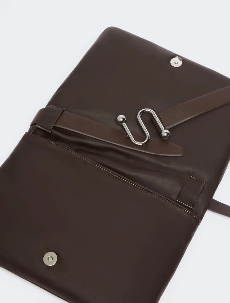 Padded nappa-leather Soffy Bag - COCOA - Sportmax - 5