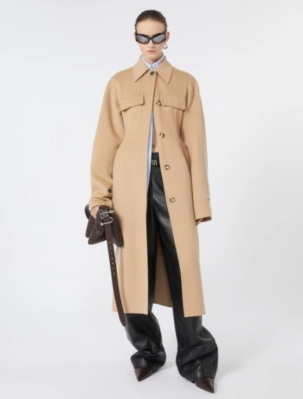 Padded nappa-leather Soffy Bag - COCOA - Sportmax