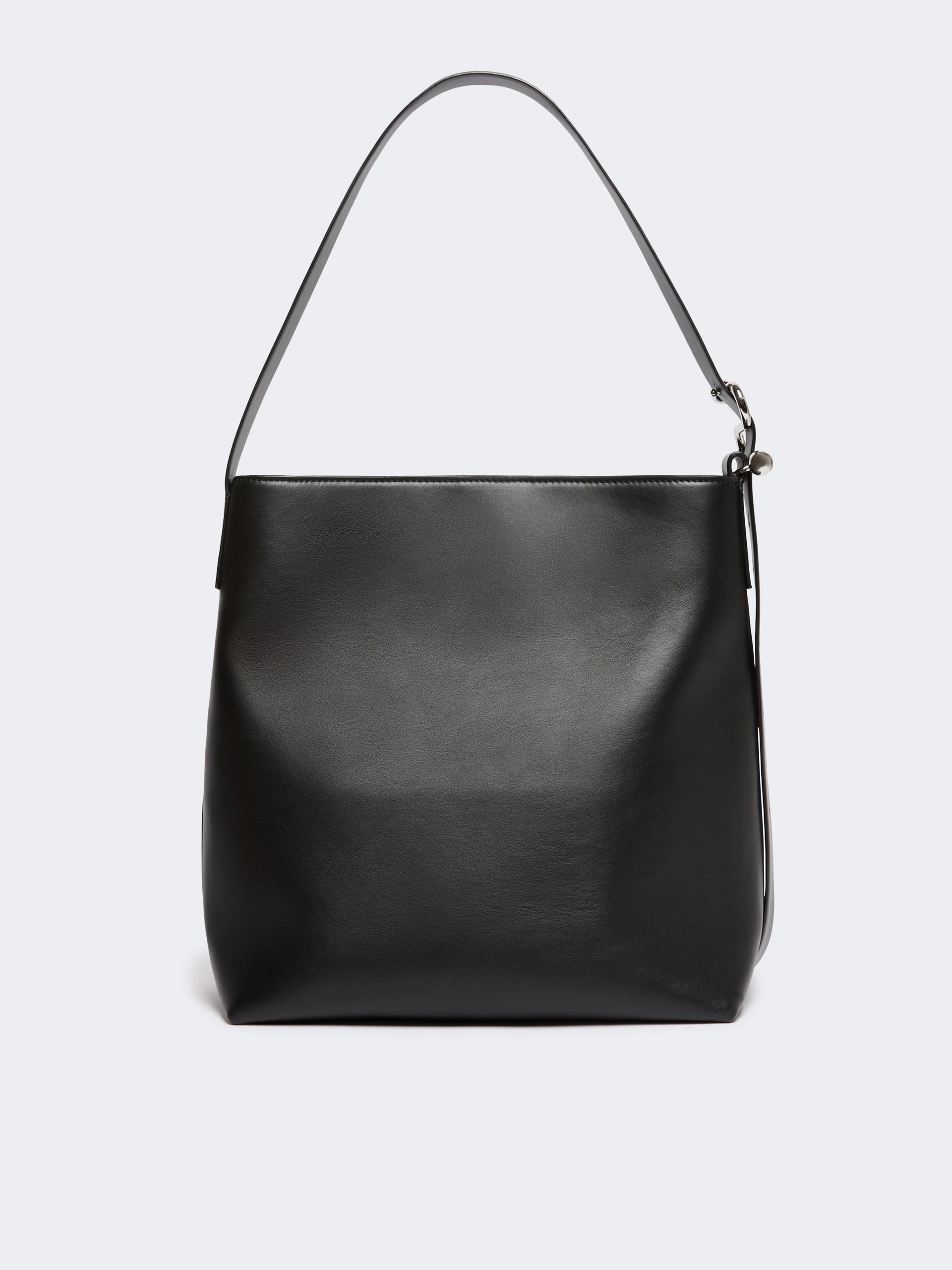 Leather S-buckle shopper bag - BLACK - Sportmax - 3