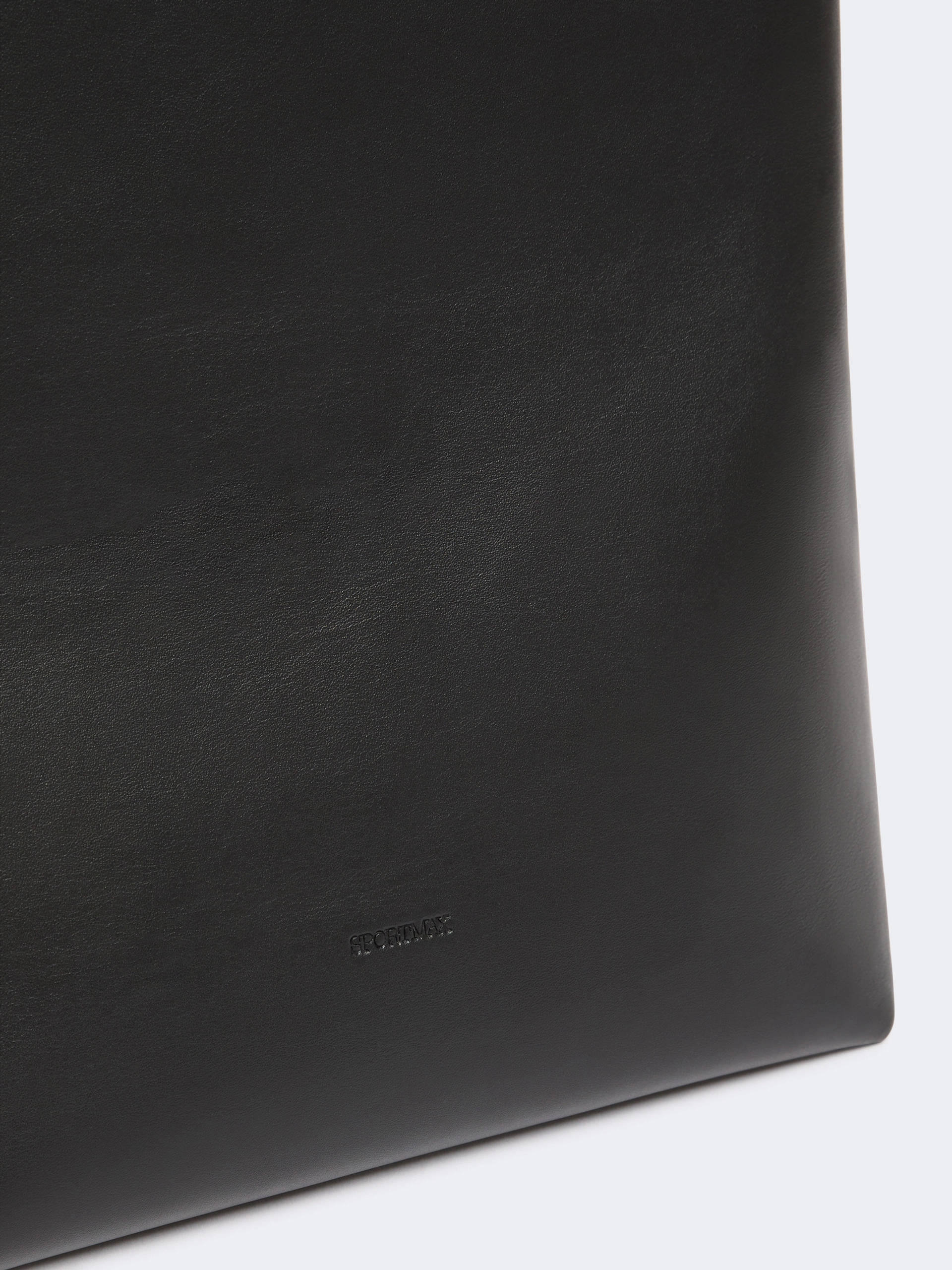 Leather S-buckle shopper bag - BLACK - Sportmax - 6