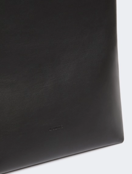 Leather S-buckle shopper bag - BLACK - Sportmax - 6