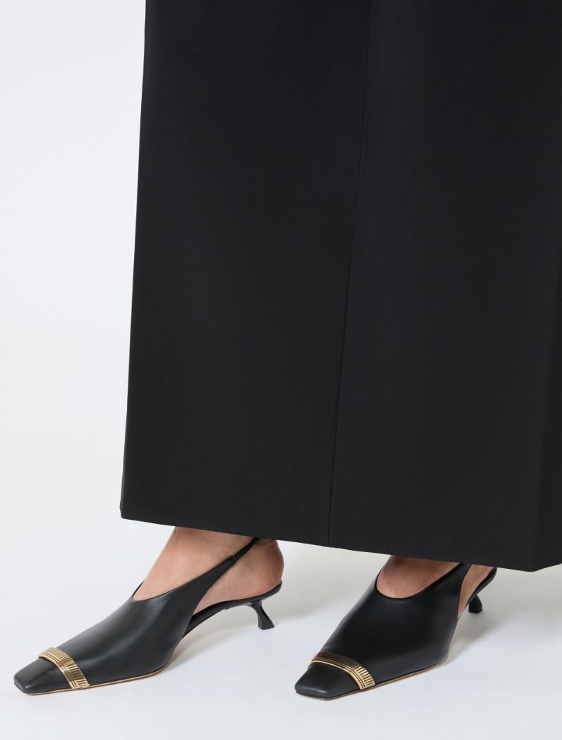 Nappa leather slingbacks - BLACK - Sportmax - 6