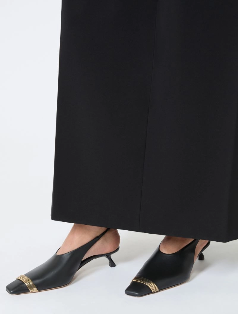 Nappa leather slingbacks - BLACK - Sportmax - 6