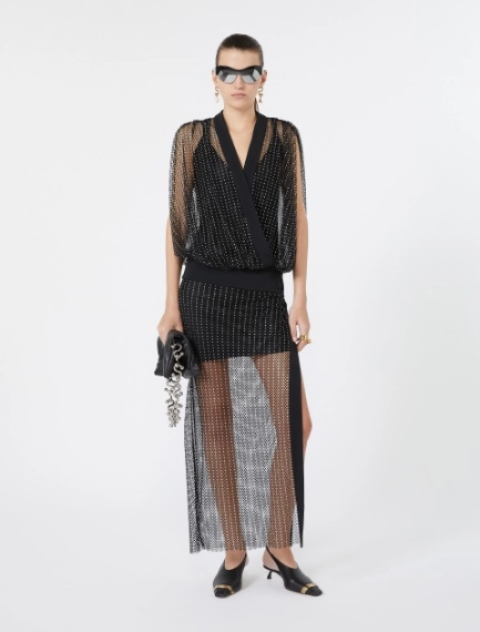 Abito lungo in jersey e strass - Sportmax