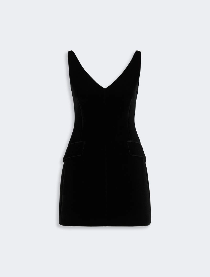 Short sleeveless velvet dress - BLACK - Sportmax - 5