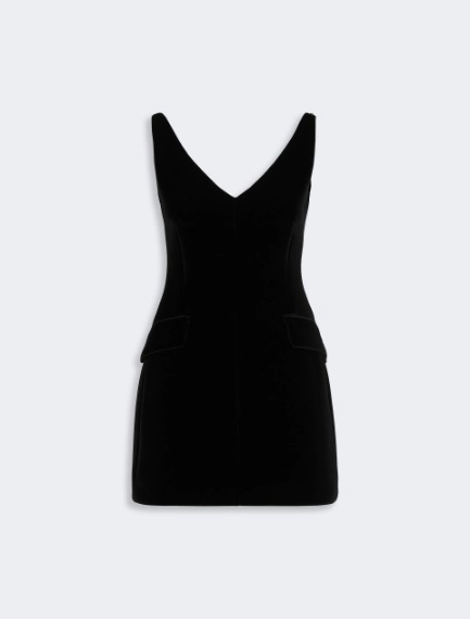 Short sleeveless velvet dress - BLACK - Sportmax - 5