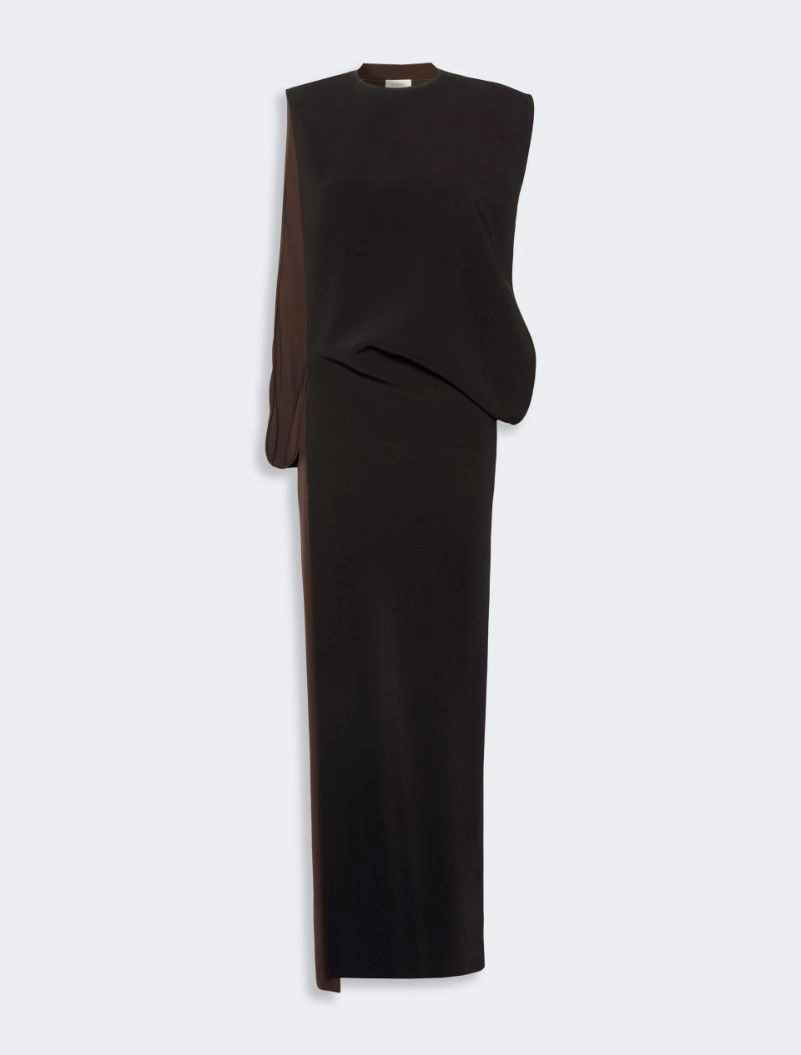 Cady dress with a jersey back - BLACK - Sportmax - 5
