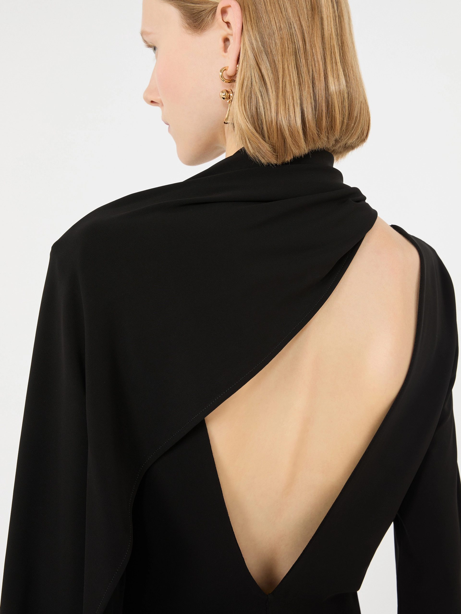 Abito corto in jersey - NERO - Sportmax - 4