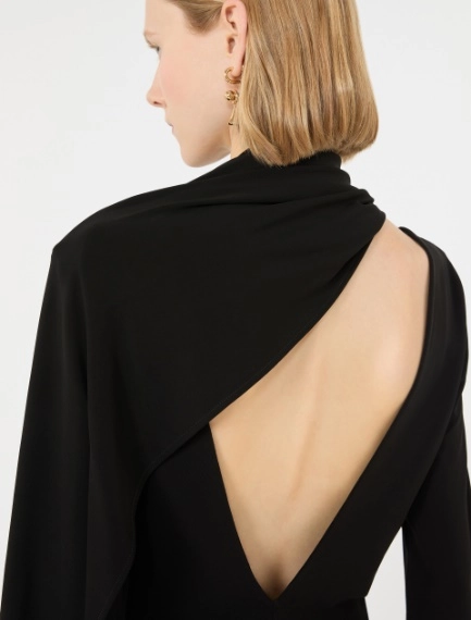Abito corto in jersey - NERO - Sportmax - 4