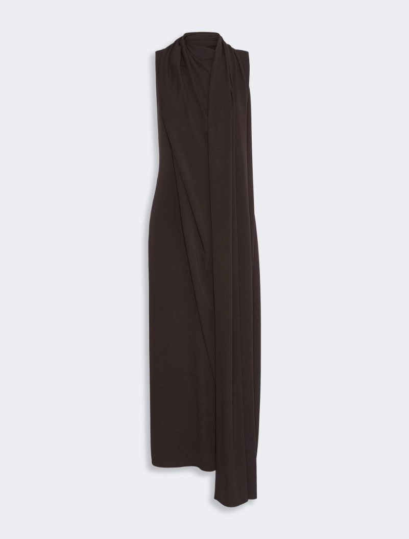 Long jersey dress - CHOCOLATE - Sportmax - 6