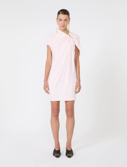 Draped viscose mini dress - POWDER - Sportmax - 2