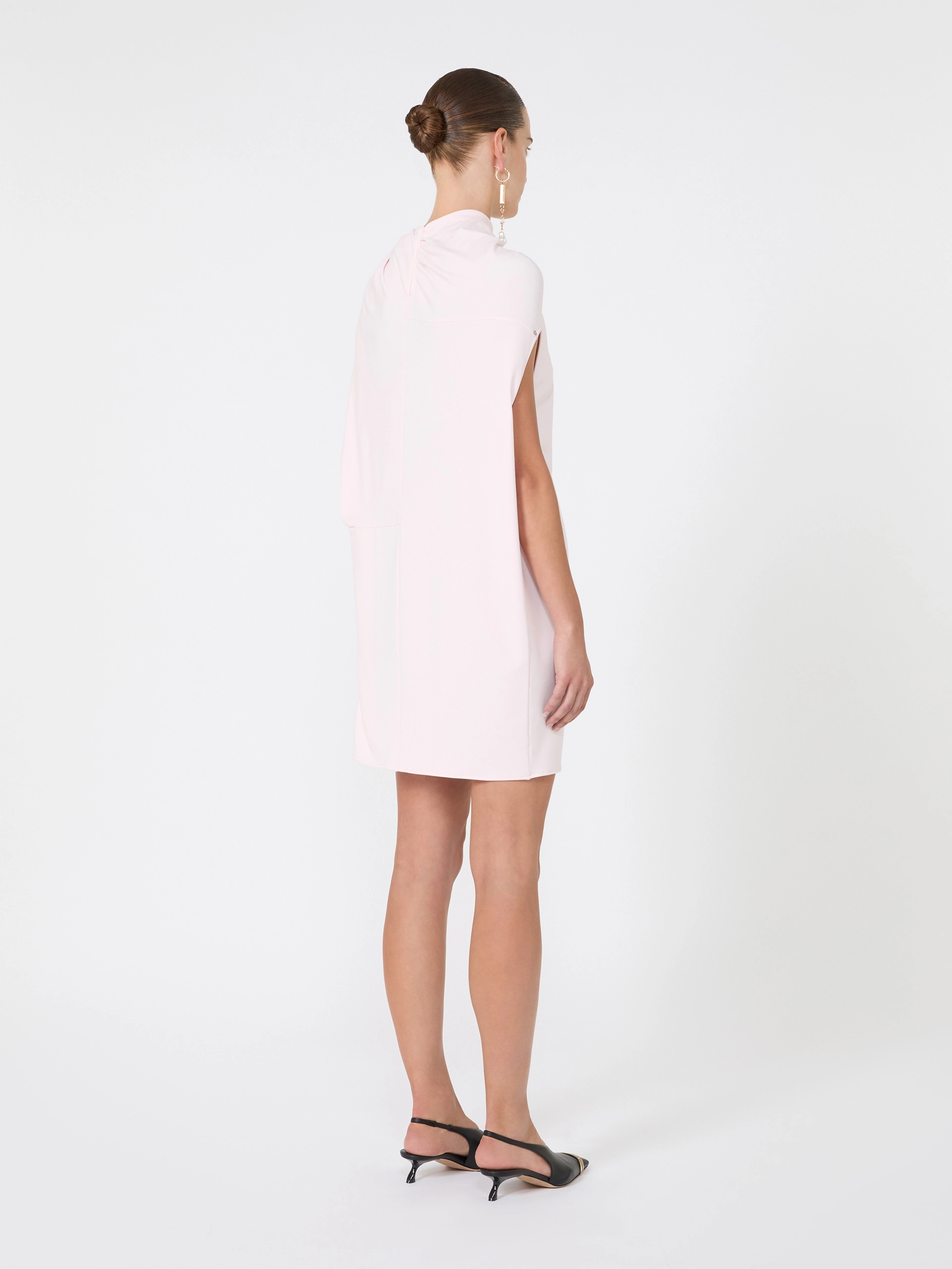 Draped viscose mini dress - POWDER - Sportmax - 3